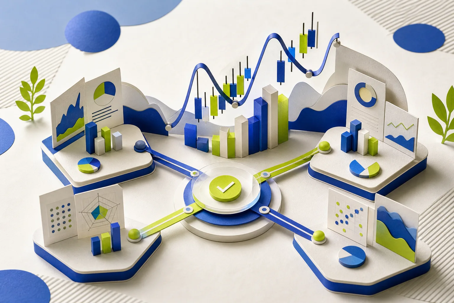 Financial Multi-Agent editorial illustration