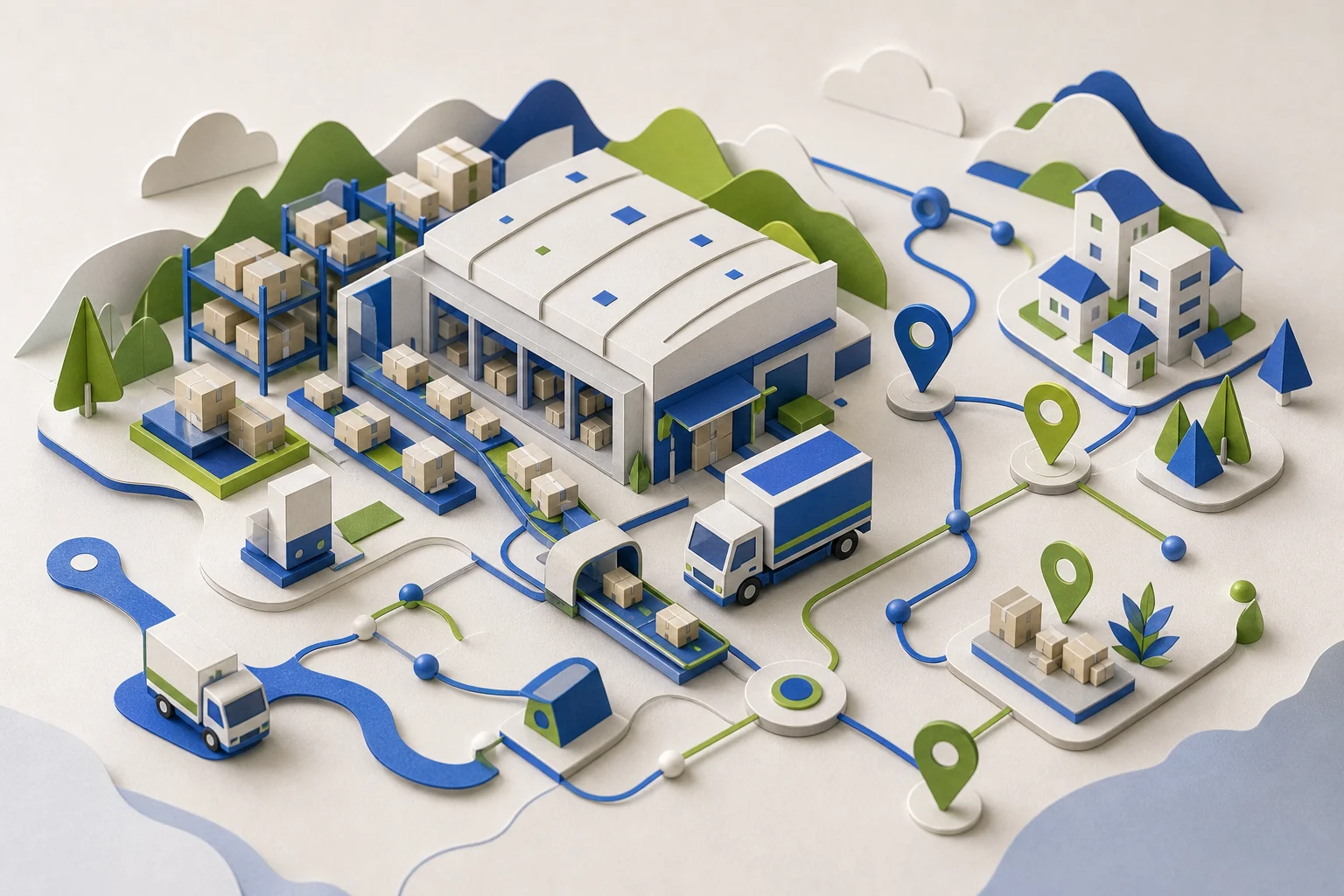 O2O Logistics Cancellation Analysis editorial illustration